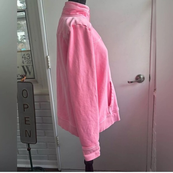 Vineyard Vines Malibu Pink The Shep 3/4 Zip Pullover large coastal preppy golf - Picture 3 of 8